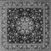 Serging Thickness of Persian Gray Traditional Rug, tr1551gry