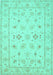 Machine Washable Persian Turquoise Traditional Area Rugs, wshtr1552turq