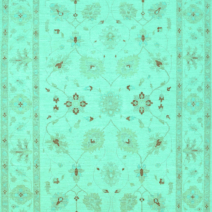 Machine Washable Persian Turquoise Traditional Area Rugs, wshtr1552turq