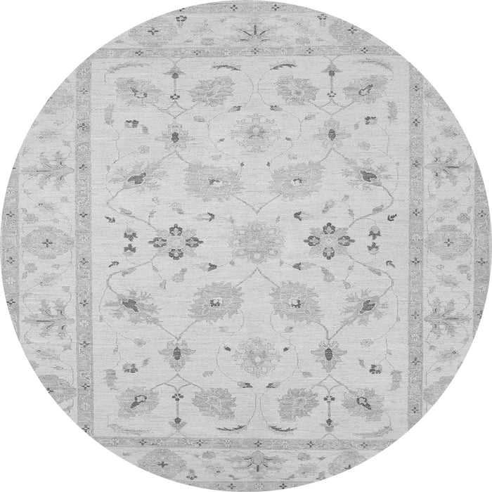Square Persian Gray Traditional Rug, tr1552gry