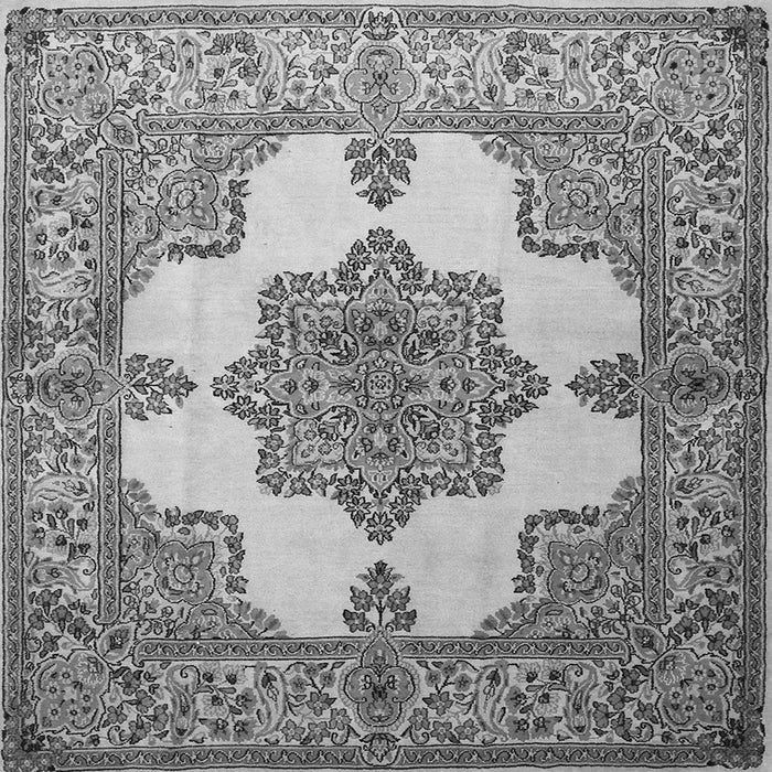 Serging Thickness of Persian Gray Traditional Rug, tr1553gry