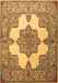 Machine Washable Persian Brown Traditional Rug, wshtr1553brn