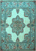 Machine Washable Persian Light Blue Traditional Rug, wshtr1553lblu