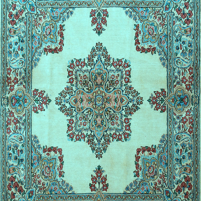 Machine Washable Persian Light Blue Traditional Rug, wshtr1553lblu