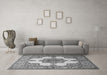 Machine Washable Persian Gray Traditional Rug in a Living Room,, wshtr1553gry