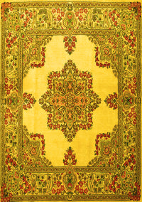 Persian Yellow Traditional Rug, tr1553yw