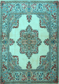 Persian Light Blue Traditional Rug, tr1553lblu