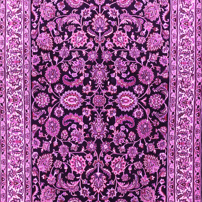 Machine Washable Persian Pink Traditional Rug, wshtr1554pnk