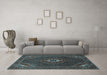 Machine Washable Persian Light Blue Traditional Rug in a Living Room, wshtr1555lblu