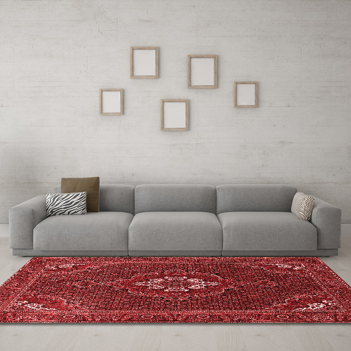 Traditional Red Washable Rugs