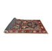 Sideview of Traditional Saffron Red Animal Rug, tr1556