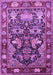 Animal Purple Traditional Rug, tr1556pur