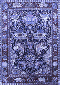 Animal Blue Traditional Rug, tr1556blu