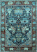 Animal Light Blue Traditional Rug, tr1556lblu