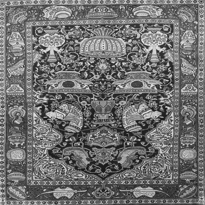 Serging Thickness of Animal Gray Traditional Rug, tr1556gry