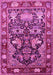 Machine Washable Animal Pink Traditional Rug, wshtr1556pnk