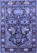 Machine Washable Animal Blue Traditional Rug, wshtr1556blu