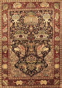 Animal Brown Traditional Rug, tr1556brn