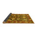 Sideview of Animal Yellow Traditional Rug, tr1556yw