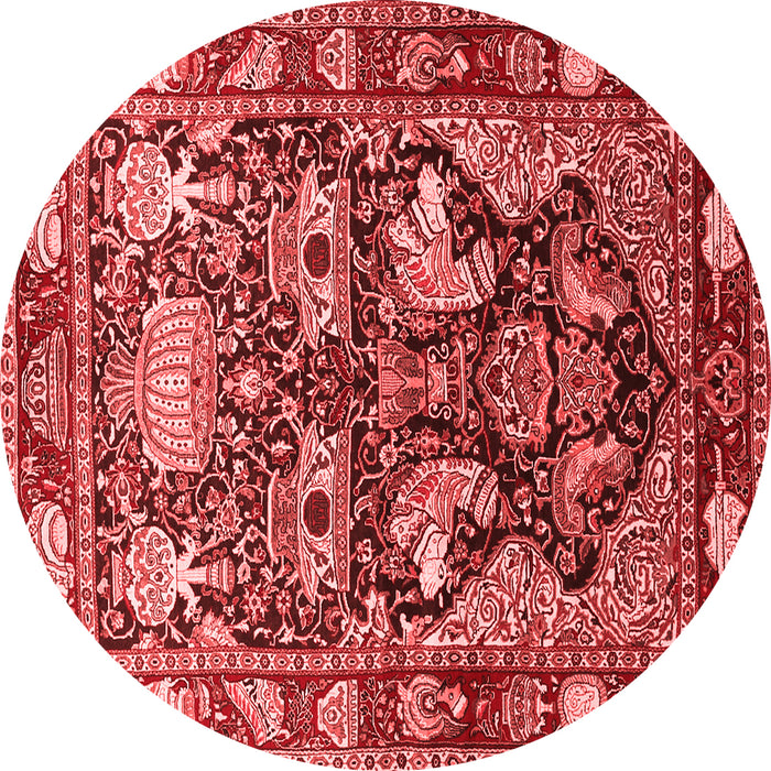 Animal Red Traditional Rug, tr1556red