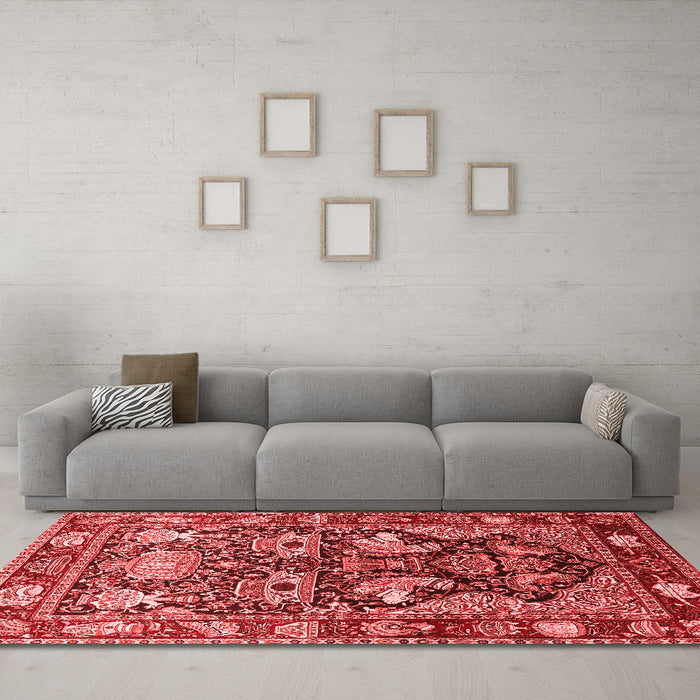 Traditional Red Washable Rugs