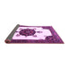 Sideview of Medallion Purple Traditional Rug, tr1557pur