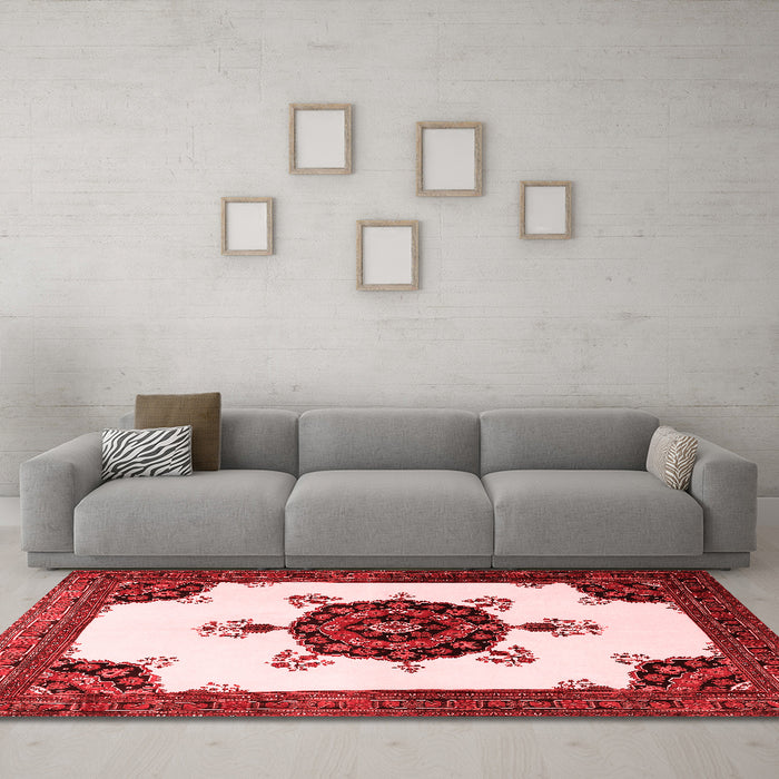 Traditional Red Washable Rugs