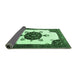 Sideview of Medallion Emerald Green Traditional Rug, tr1557emgrn