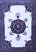 Medallion Blue Traditional Rug, tr1557blu