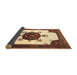 Sideview of Medallion Brown Traditional Rug, tr1557brn