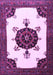 Medallion Purple Traditional Rug, tr1557pur