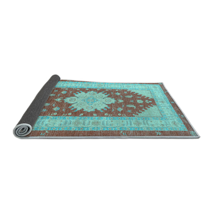 Sideview of Persian Light Blue Traditional Rug, tr1558lblu