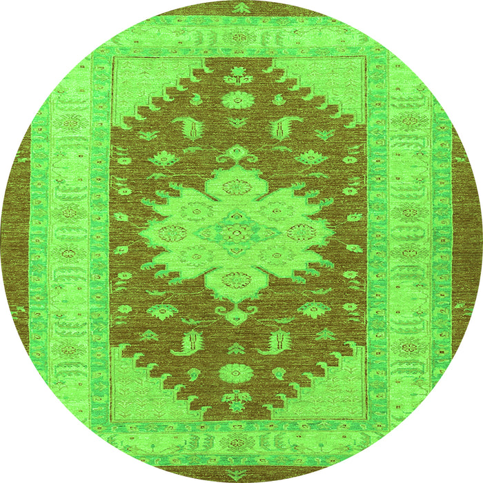 Machine Washable Persian Green Traditional Area Rugs, wshtr1558grn