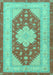 Persian Turquoise Traditional Rug, tr1558turq
