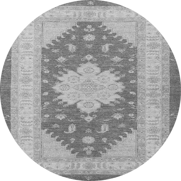 Square Persian Gray Traditional Rug, tr1558gry