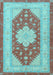 Machine Washable Persian Light Blue Traditional Rug, wshtr1558lblu