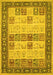 Machine Washable Persian Yellow Traditional Rug, wshtr1559yw