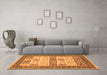 Machine Washable Persian Orange Traditional Area Rugs in a Living Room, wshtr1559org