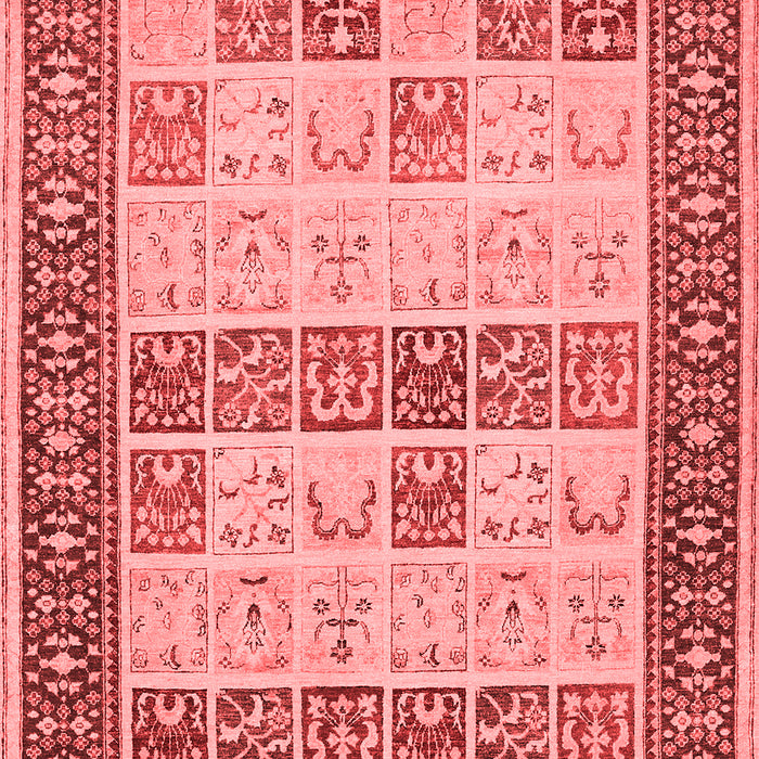 Machine Washable Persian Red Traditional Rug, wshtr1559red