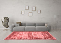 Machine Washable Persian Red Traditional Rug, wshtr1559red