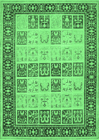 Persian Emerald Green Traditional Rug, tr1559emgrn