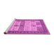 Sideview of Machine Washable Persian Pink Traditional Rug, wshtr1559pnk