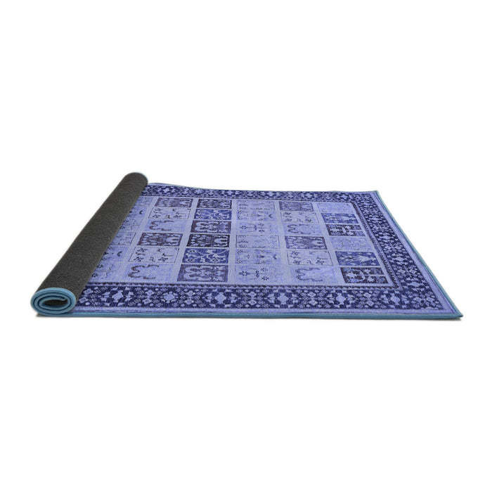 Sideview of Persian Blue Traditional Rug, tr1559blu