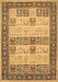 Machine Washable Persian Brown Traditional Rug, wshtr1559brn