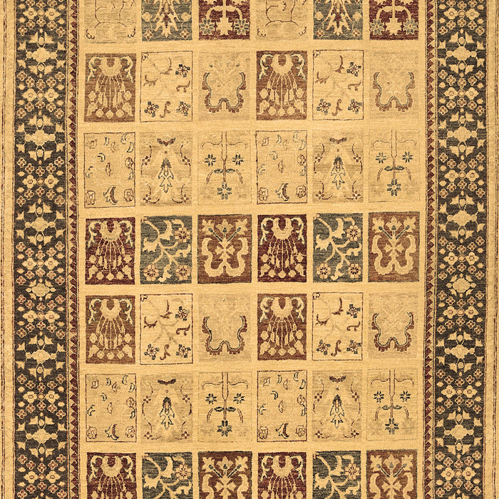 Machine Washable Persian Brown Traditional Rug, wshtr1559brn