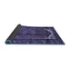 Sideview of Persian Blue Traditional Rug, tr155blu