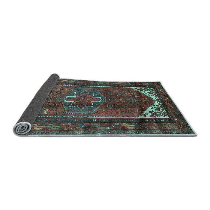 Sideview of Persian Light Blue Traditional Rug, tr155lblu