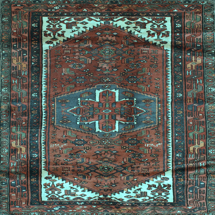 Square Persian Light Blue Traditional Rug, tr155lblu