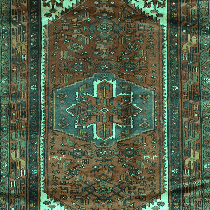 Machine Washable Persian Turquoise Traditional Area Rugs, wshtr155turq