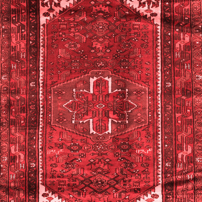 Machine Washable Persian Red Traditional Rug, wshtr155red